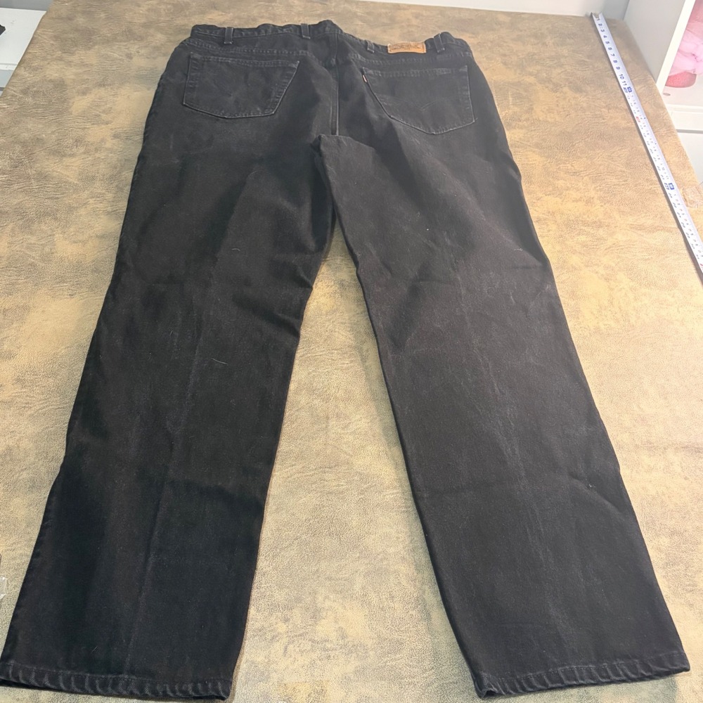 Levi Strauss Jeans Mens 48x34 Black 540 Relaxed Fit Made in USA Vintage Denim
